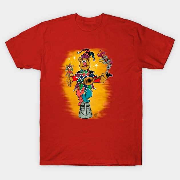 Fozzie Bear - Court Jester T-Shirt by UzzyWorks